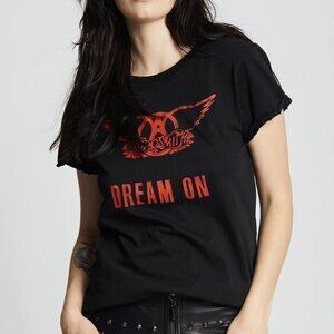 NWOT Recycled Karma Aerosmith Dream On Tee Black Size Small